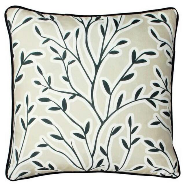 Rackhams Annika Floral Cushion Cover - Oatmeal - One Size - Oatmeal - 100% Polyester - image 1