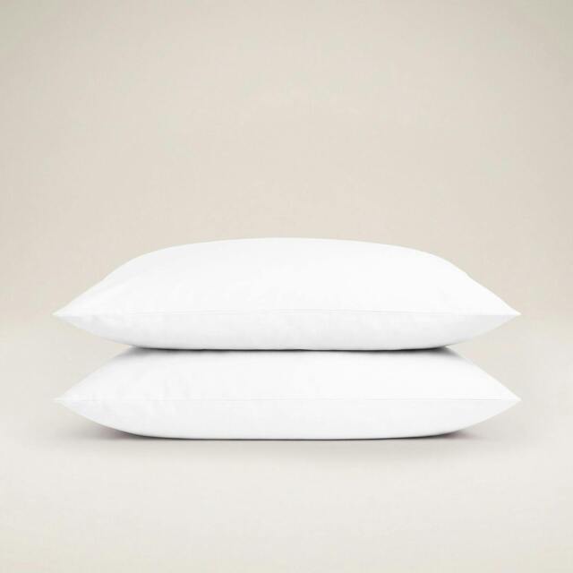 Rackhams Sateen Pillowcase Pair - White - King 50x90 cm - image 1