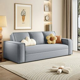 Rackhams Alvarado Two Seater Sofa Bed, More Colours - Greyish Blue - 132cm ( With One Drawer )