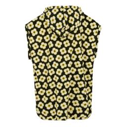 Rackhams Girls Orla Kiely Spinning Flower Towelling Robe - Black - 9 Years - Black - 100% Polyester - thumbnail 2
