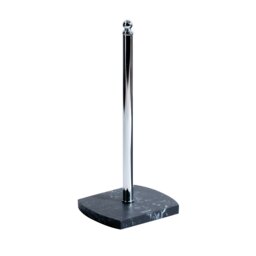 Rackhams Octavia Grey Marble & Chrome Spare Toilet Roll Holder - thumbnail 3