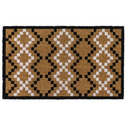 Rackhams Eco-Friendly Latex Backed Coir Entrance Doormat, 45x75cm - Diamond Pixel - 1 - thumbnail 2