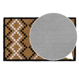 Rackhams Eco-Friendly Latex Backed Coir Entrance Doormat, 45x75cm - Diamond Pixel - 1 - thumbnail 6