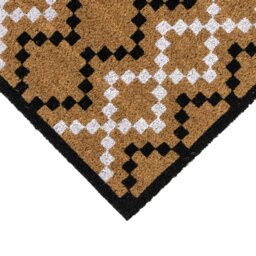 Rackhams Eco-Friendly Latex Backed Coir Entrance Doormat, 45x75cm - Diamond Pixel - 1 - thumbnail 3