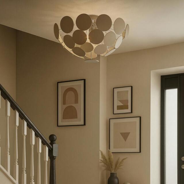 Rackhams Skye 55cm Sputnik  Semi-Flush Ceiling Light - image 1