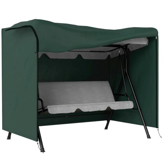 Rackhams 152 x 177cm Three-Seater Swing Chair Protective Cover Green - image 1