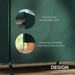 Rackhams 152 x 177cm Three-Seater Swing Chair Protective Cover Green - thumbnail 5