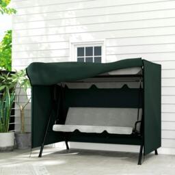 Rackhams 152 x 177cm Three-Seater Swing Chair Protective Cover Green - thumbnail 2