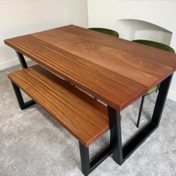 Rackhams Elegant Sapele Dining Table - 180 - 70 - thumbnail 4