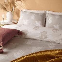 Rackhams Be Kind Duvet Cover Set - Grey - Double - Grey - 50% Polyester/50% Cotton - thumbnail 2