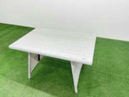 Rackhams Rattan Garden Furniture Dining Set 7 seater Patio Rectangular Table Love Sofa Set with Big Stool - thumbnail 2