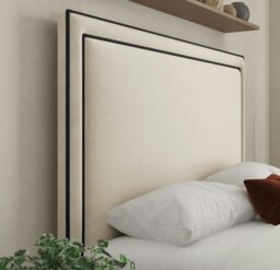Rackhams Verona Piping Frame Bed - Plush Cream - Small Double - thumbnail 2