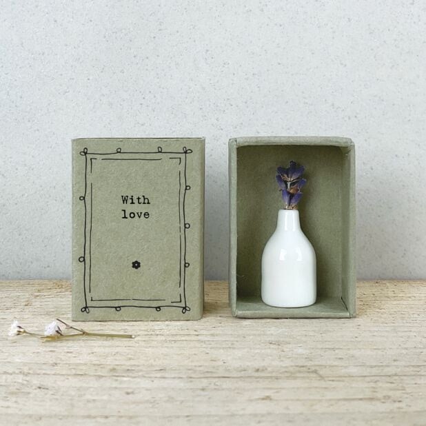 Rackhams East of India 'With Love' Matchbox Vase - image 1