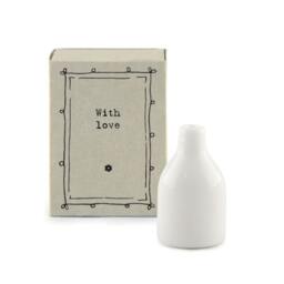 Rackhams East of India 'With Love' Matchbox Vase - thumbnail 3
