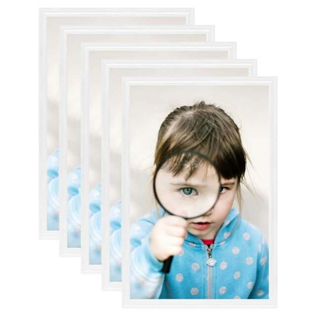 Rackhams Photo Frames Collage 5pcs for Table White 21x29.7cm MDF