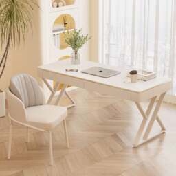 Rackhams Versa Small Office Desk, Sintered Stone - NO Chair - NO Chair - thumbnail 5