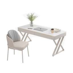 Rackhams Versa Small Office Desk, Sintered Stone - NO Chair - NO Chair - thumbnail 2