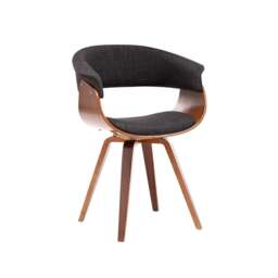 Rackhams Richie Dining Chair - Black - Leather - 4 - thumbnail 5