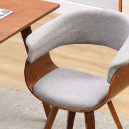 Rackhams Richie Dining Chair - Black - Leather - 4 - thumbnail 4