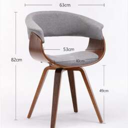 Rackhams Richie Dining Chair - Black - Leather - 4 - thumbnail 6