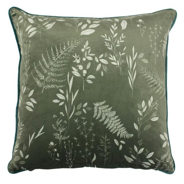 Rackhams Fearne Botanical Cushion Cover - Sage Green - 50 x 50 cm - Sage Green - 100% Polyester - image 1