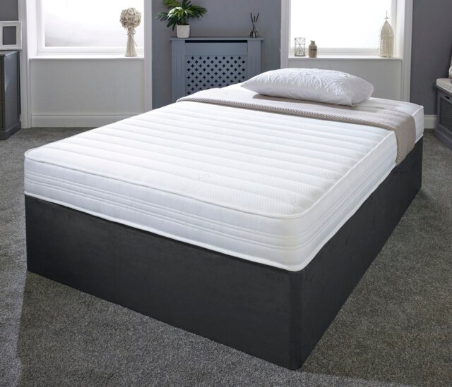 Rackhams Sirocco Airflow Hybrid Mattress - 18cm Deep, Spring & Memory Fibre Support - White - 1 - 4ft Small Double Mattress (120cm x 190cm) - image 1