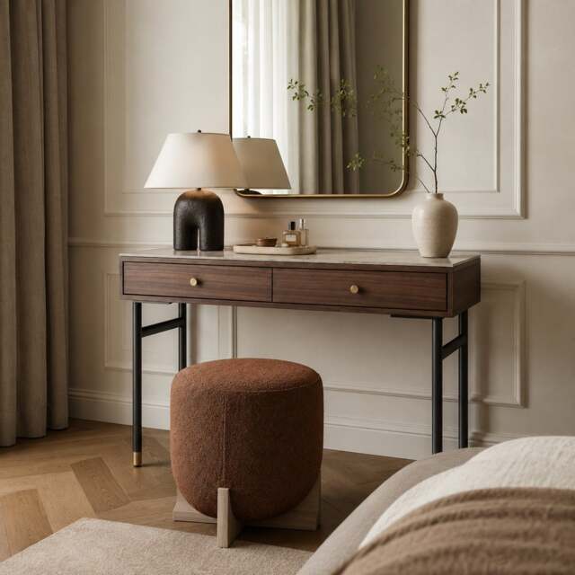 Rackhams Willow Dressing Table - Timber Tobacco - Timber Tobacco - image 1