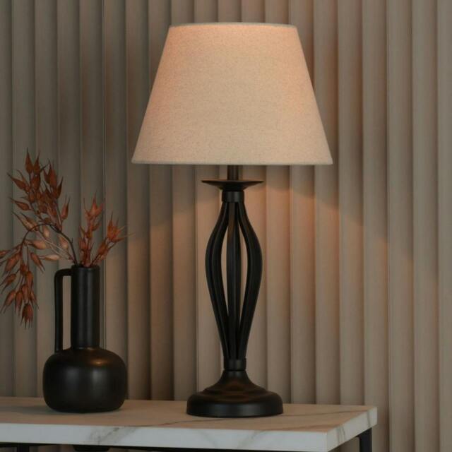 Rackhams Miranda Black Table Lamp - image 1