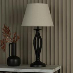 Rackhams Miranda Black Table Lamp - thumbnail 2