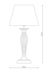 Rackhams Miranda Black Table Lamp - thumbnail 5