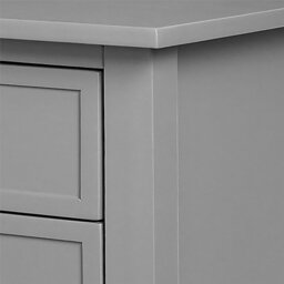 Rackhams Franklin End Table with 2 Drawers Grey - Grey - thumbnail 2