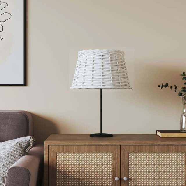 Rackhams Lamp Shade White �_�”�_38x23 cm Wicker