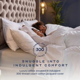 Rackhams Indulgent Cotton Soft Support Pillow - 1 Pack - thumbnail 3
