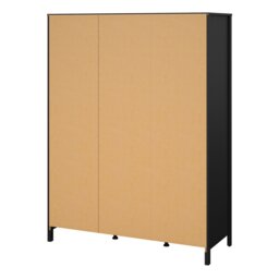 Rackhams Madrid Wardrobe with 2 doors + 1 mirror door + 2 drawers Matt Black - Black - Malemine - 1 - thumbnail 4