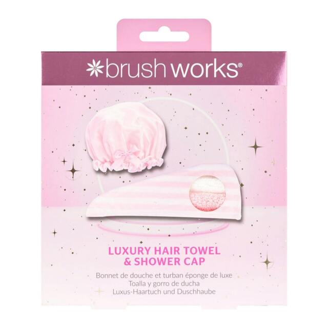 Rackhams Luxury Hair Towel & Shower Cap - image 1