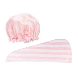 Rackhams Luxury Hair Towel & Shower Cap - thumbnail 2