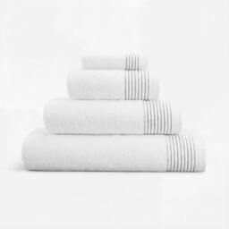 Rackhams Plush Towels - White - Face Towel