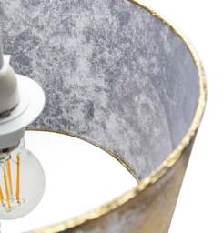 "Rackhams Modern Designer Gold Foil Effect 10"" Lamp Shade for Table or Ceiling Use" - thumbnail 4
