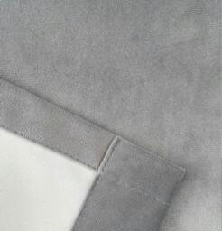 "Rackhams Grey 100% Blackout Luxury Supersoft Velvet Thermal Tape Top Curtains for Living Room & Bedrooms - 46"" (117cm) Width x 72"" (183cm) Drop" - thumbnail 4