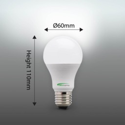 Rackhams E27 Edison Screw LED GLS 8.1W Energy Saving Light Bulbs - Pack of 6 - thumbnail 5