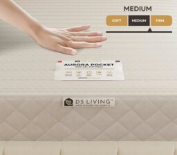 Rackhams Sanctuary Gel Enhanced 1000 Pocket Sprung Hybrid Mattress - 4ft - Small Double - Aurora by DS Living - thumbnail 4