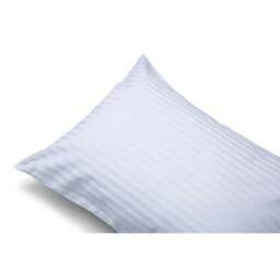Rackhams Hotel Suite Cotton Quilted Housewife Pillowcase - White - 90cm x 50cm - White - 100% Cotton - thumbnail 1