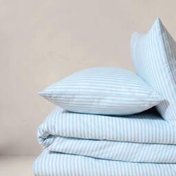 Rackhams Studio Edition Blue Pinstripe Duvet Cover Set - Single - thumbnail 6