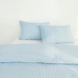 Rackhams Studio Edition Blue Pinstripe Duvet Cover Set - Single - thumbnail 3