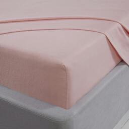 Rackhams 100% Brushed Cotton Flannelette Fitted Sheet or Pillowcase Pair -  Blush Pink - Pillow Case (50 x 75cm) - thumbnail 2