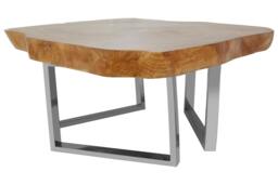 Rackhams Surak Live Edge Teak Wood Coffee Table - thumbnail 3