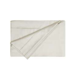 Rackhams 200 Thread Count Egyptian Cotton Flat Sheet - Ivory - Ivory - Double - 100% Egyptian Cotton - thumbnail 1