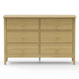 Rackhams Henley 3 + 3 Drawer Chest of Drawers - Oak-Effect - thumbnail 5