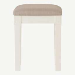 Rackhams Gainsborough Upholstered Stool Dressing Table Cushion Seat Assembled - Vintage Cream, Cream - thumbnail 4