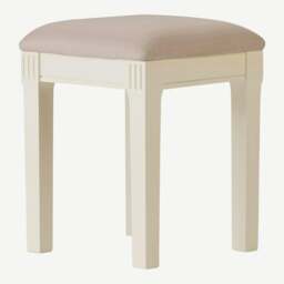 Rackhams Gainsborough Upholstered Stool Dressing Table Cushion Seat Assembled - Vintage Cream, Cream - thumbnail 5